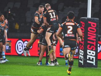 Wests Tigers celebrations