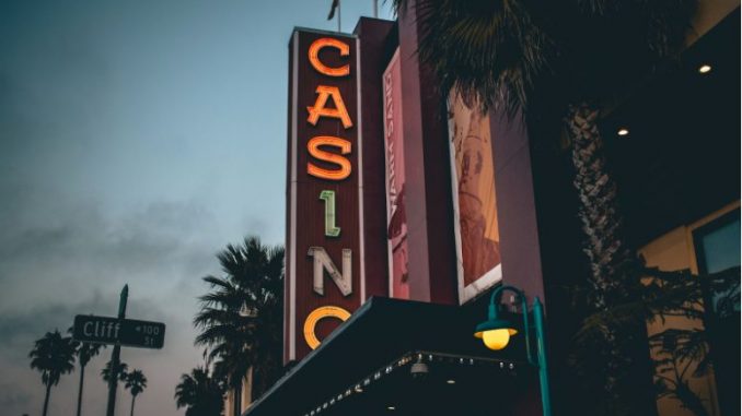 A Casino Sign